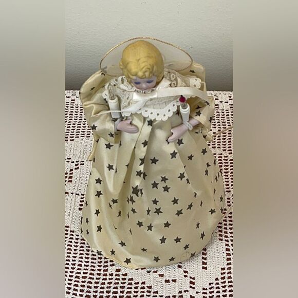 Vintage Angel Tree topper || Flashing tree topper || Christmas tree decorations - Picture 5 of 13